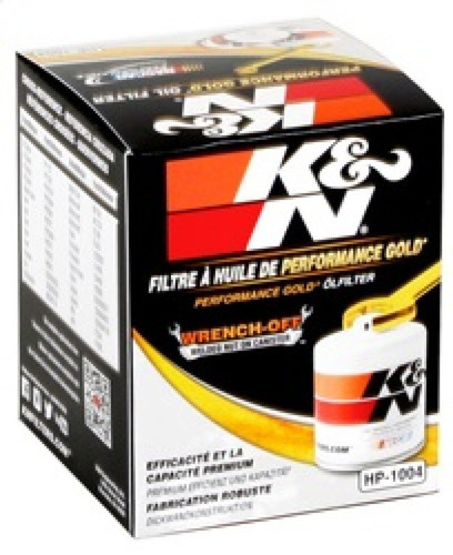 K&N For Universal HP-1004 Performance Gold Oil Filter High Flow Engine Protectio