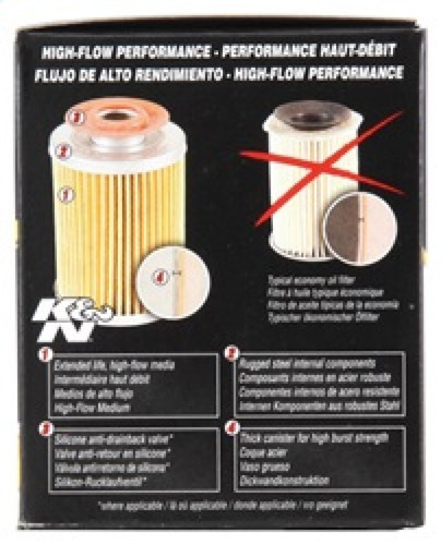K&N For Universal HP-1004 Performance Gold Oil Filter High Flow Engine Protectio