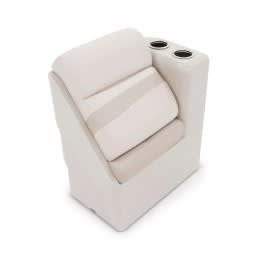 Taylor Made 17' Right Chaise Boat Seat Grey Marine Cushion