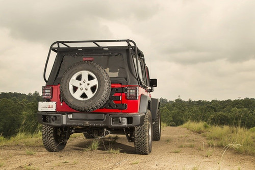 Rugged Ridge Spartacus Rear Bumper for 2007-2018 Jeep Wrangler * Satin Black