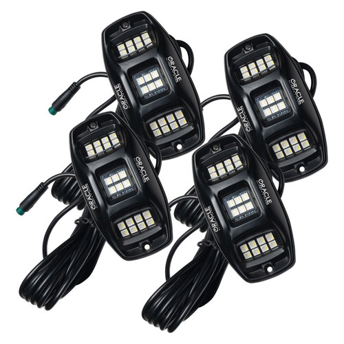 Oracle RGB+W Underbody Rock Light Kit 4pcs Bluetooth App Controlled 5895-339