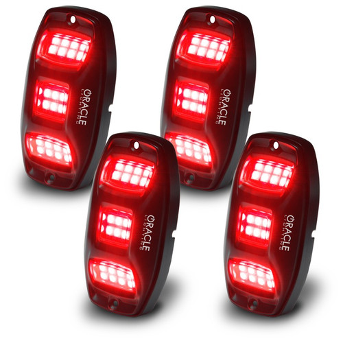 Oracle RGB+W Underbody Rock Light Kit 4pcs Bluetooth App Controlled 5895-339