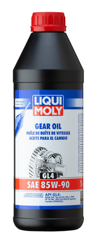 LIQUI MOLY 20016 Mineral Gear Oil GL4 85W-90 Manual Transmission Lubricant