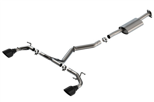 Borla S-Type Cat-Back Exhaust for Subaru BRZ Toyota GR86 2.4L Black Tips