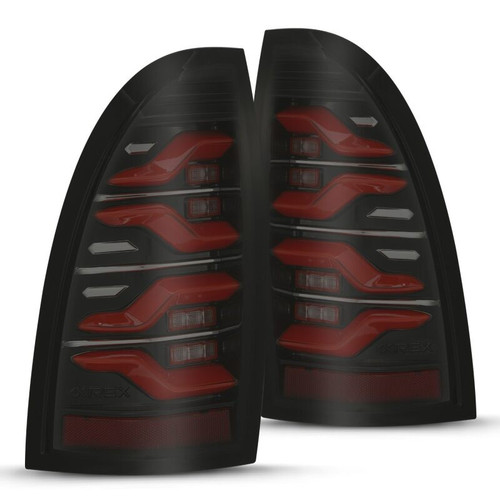 AlphaRex LUXX LED Taillights Black/Red Smoke Toyota Tacoma 2005-2015 Upgrade