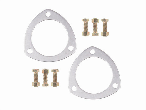 Mr Gasket 2.5in Aluminum 3-Bolt Collector Gasket Pair For Ford SBF