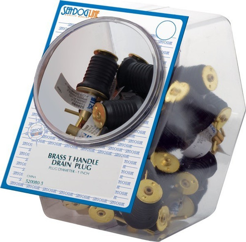 BRASS TEE HANDLE DRAIN PLUG -