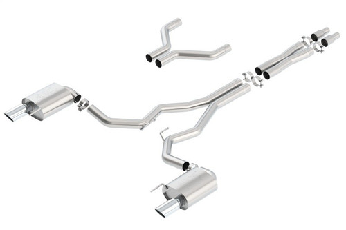 Borla ATAK Cat-Back Exhaust 3in Dual For Ford Mustang GT 5.0L 2015-2017 Chrome