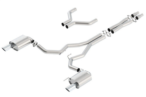 Borla ATAK Cat-Back Exhaust 3in Dual For Ford Mustang GT 5.0L 2015-2017 Chrome
