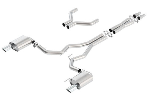 Borla ATAK Cat-Back Exhaust 3in Dual For Ford Mustang GT 5.0L 2015-2017 Chrome