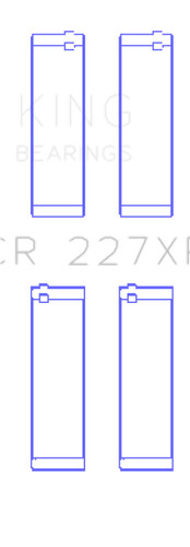 King Engine Bearing For CR227XPC0.25 Coated Rod Bearing Set Audi Lamborghini V10