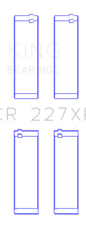 King Engine Bearing For CR227XPC0.25 Coated Rod Bearing Set Audi Lamborghini V10