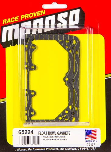 Moroso Neoprene Fuel Bowl Gasket Pair for Holley 4150 & 4160 Models Carburetors