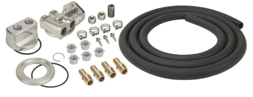 Derale Oil Filter Relocation Kit Single Mount 10ft Hose