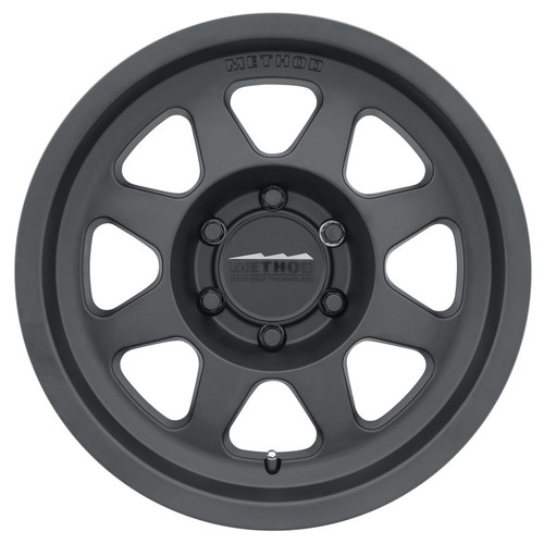 Method 17x8.5 Matte Black Aluminum Wheel 6x5.5 Bolt Pattern 106.25mm Center Bore