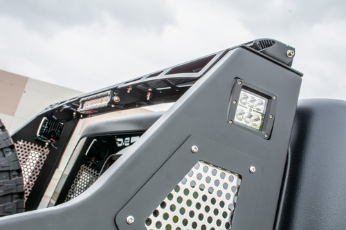 DV8 Chase Rack for Jeep Gladiator 2019+ Bed Mount Steel Light Bar Ready