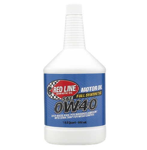 Red Line 0W40 Synthetic Motor Oil 1QT High Performance Full Synthetic RED11104