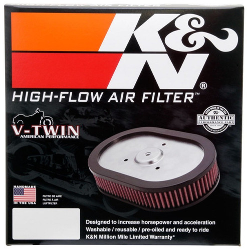 For K&N BU-9003 High-Flow Replacement Air Filter Fits Buell Motorcycles