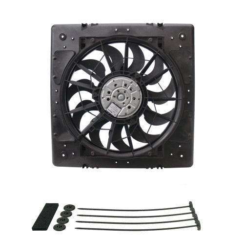 Derale 13 Inch High Output Radiator Cooling Fan Puller 2200 CFM Curved Blade