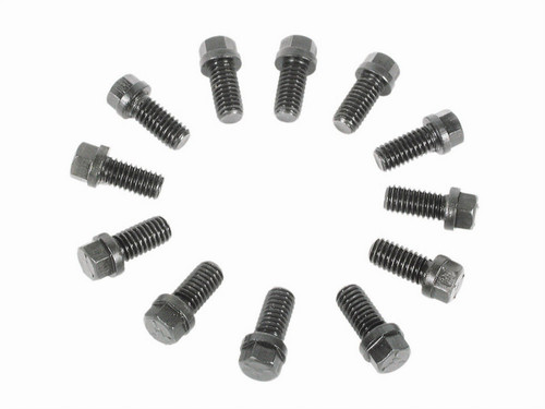 Mr Gasket 915 Header Bolts 3/8-16 x 3/4in Black Oxide For GM AMC Mopar V8