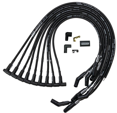 Moroso Ultra 40 Spark Plug Wire Set Big Block Chevy HEI 8.65mm 135° Boots