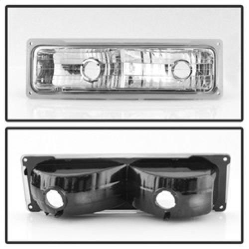 Spyder 5069535 xTune Chrome Headlights Set w/ Corner Parking Lights for Suburban