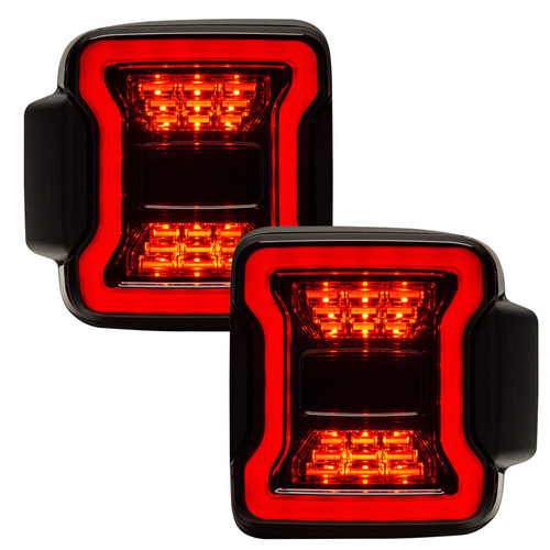 Oracle LED Tail Lights for Jeep Wrangler JL 2019-2021 - Blacked-Out Design