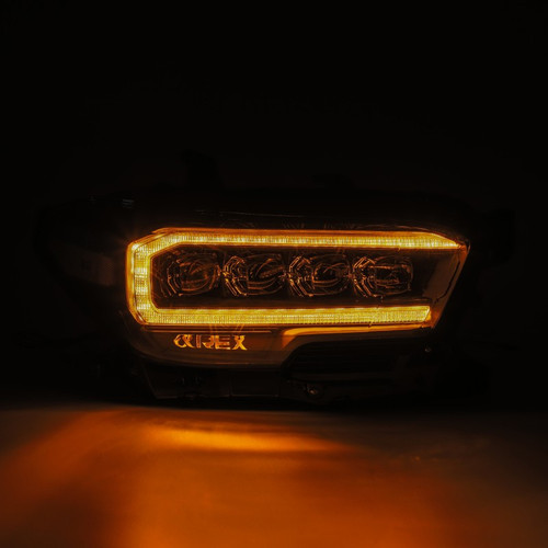 AlphaRex NOVA LED Projector Headlights Black for Toyota Tacoma 2016-2020