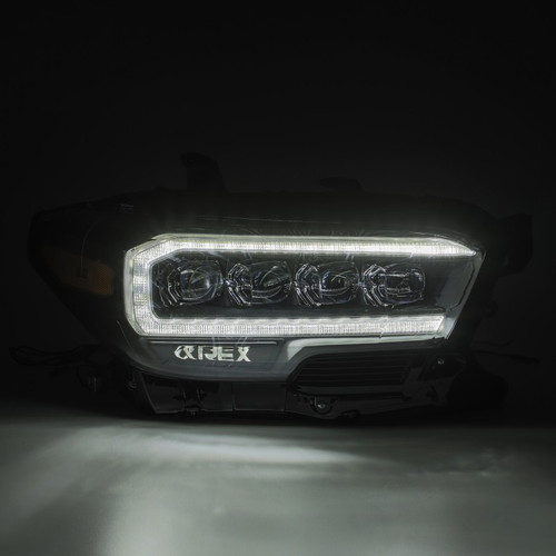 AlphaRex NOVA LED Projector Headlights Black for Toyota Tacoma 2016-2020