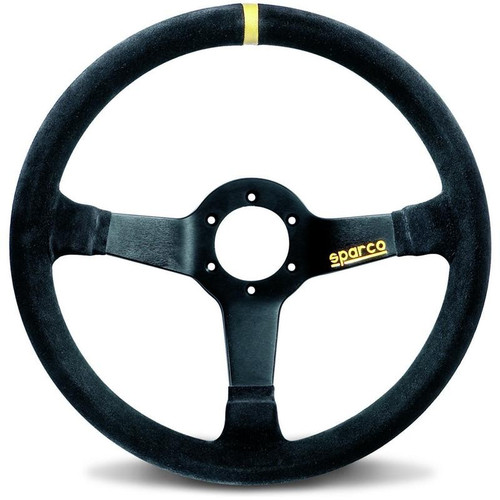 Sparco R345 Steering Wheel Suede Black 350mm Performance Racing Flat Design