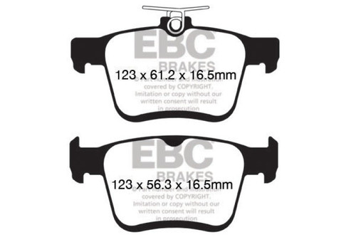 EBC Yellowstuff Rear Brake Pads for VW Golf 2015, Audi A3 2014+ Models