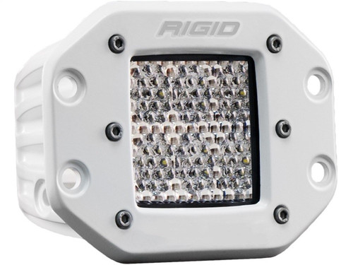 Rigid Universal D-Series Pro Marine LED Pod Light 60° Diffused Flush Mount White