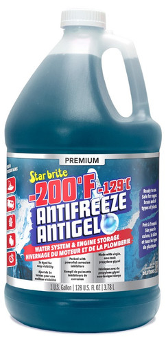 Star Brite -200 Premium Non-Toxic RV Antifreeze 1 Gal Boat Marine Cooling System