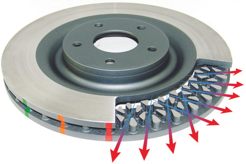 DBA 4000 Series T3 Front Slotted Brake Rotor for Nissan Skyline R34 GTT