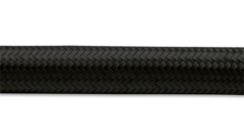 Vibrant -10AN Black Nylon Braided Flex Hose 20ft Roll Oil Fuel Coolant Line