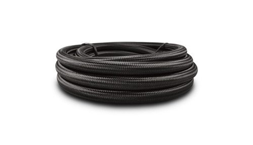 Vibrant -10AN Black Nylon Braided Flex Hose 20ft Roll Oil Fuel Coolant Line