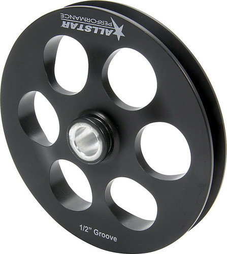 Allstar 6in Power Steering Pump Pulley V-Belt 1 Groove Press On Black