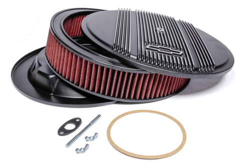 Holley Vintage Series 14-Inch Round Air Cleaner Assembly Finned Bowtie 120-172