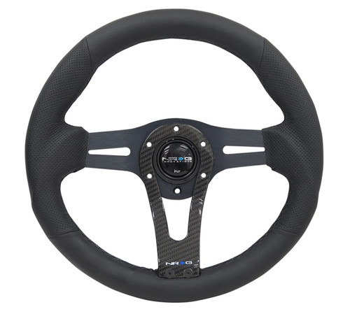 NRG 320mm Reinforced Steering Wheel Carbon Center Spoke Automotive