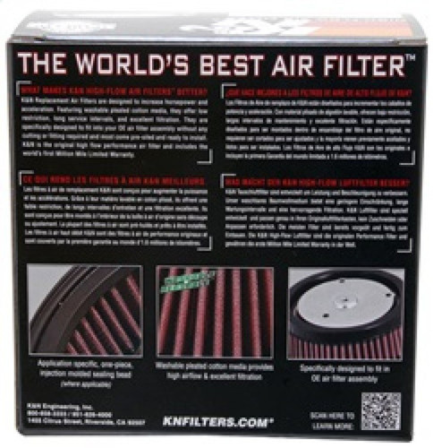 K&N E-3226 Custom Round Air Filter For Screaming Eagle Intakes Super E