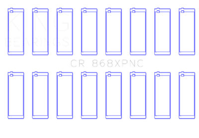 For King Ford 4.6L/5.4L V8 SOHC (Size STDX) Performance Coated Rod Bearing Set -