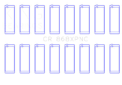 For King Ford 4.6L/5.4L V8 SOHC (Size STDX) Performance Coated Rod Bearing Set -