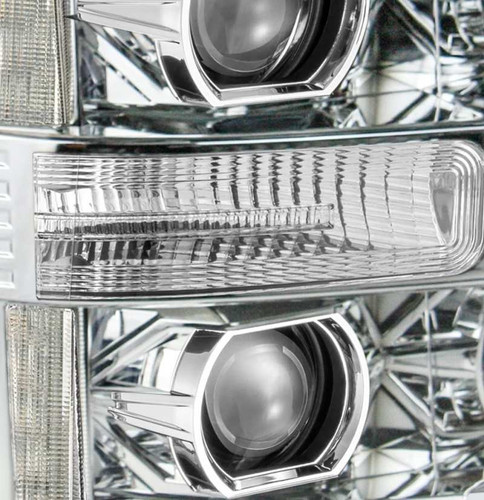 AlphaRex 880141 PRO Projector Headlights Chrome For Ford F250 2011-2013