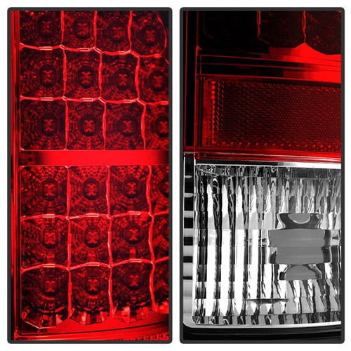 Spyder LED Tail Lights 5001542 Red Clear for Chevy Suburban Tahoe 2005-2006