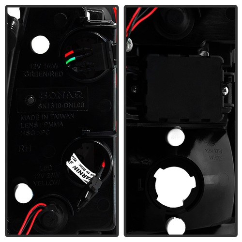 Spyder LED Tail Lights 5001542 Red Clear for Chevy Suburban Tahoe 2005-2006