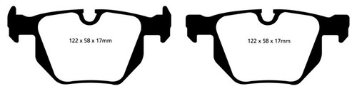 EBC Yellowstuff Rear Brake Pads BMW 3 Series 2006-2011 335i