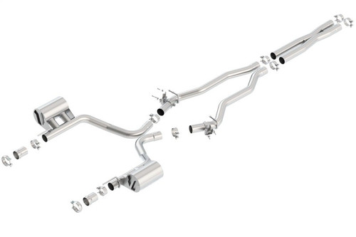 Borla ATAK Cat-Back Exhaust 2.75in Active Valves For Dodge Charger SRT 392