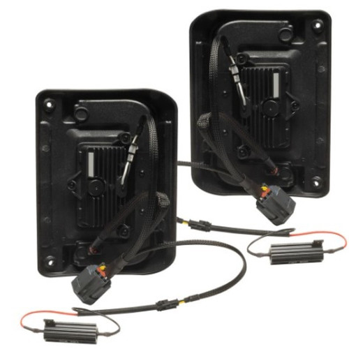 Oracle Flush Mount LED Tail Lights Jeep Wrangler JK 2012-2013 Black Red Pair