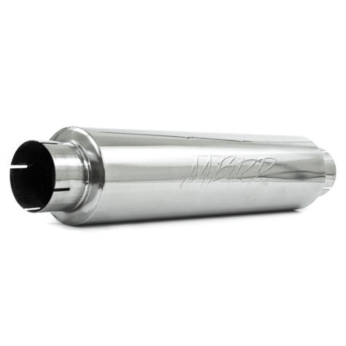 MBRP Quiet Tone Diesel Muffler 4in Inlet Outlet 24in Body Universal T304 M1004