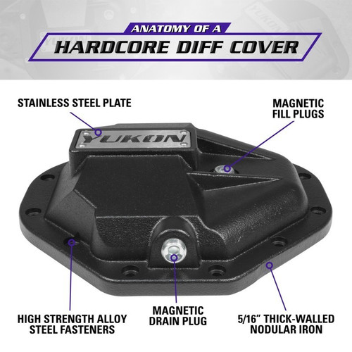 For Yukon Gear Hardcore Nodular Iron Cover For Chrysler 9.25in Rear Differential